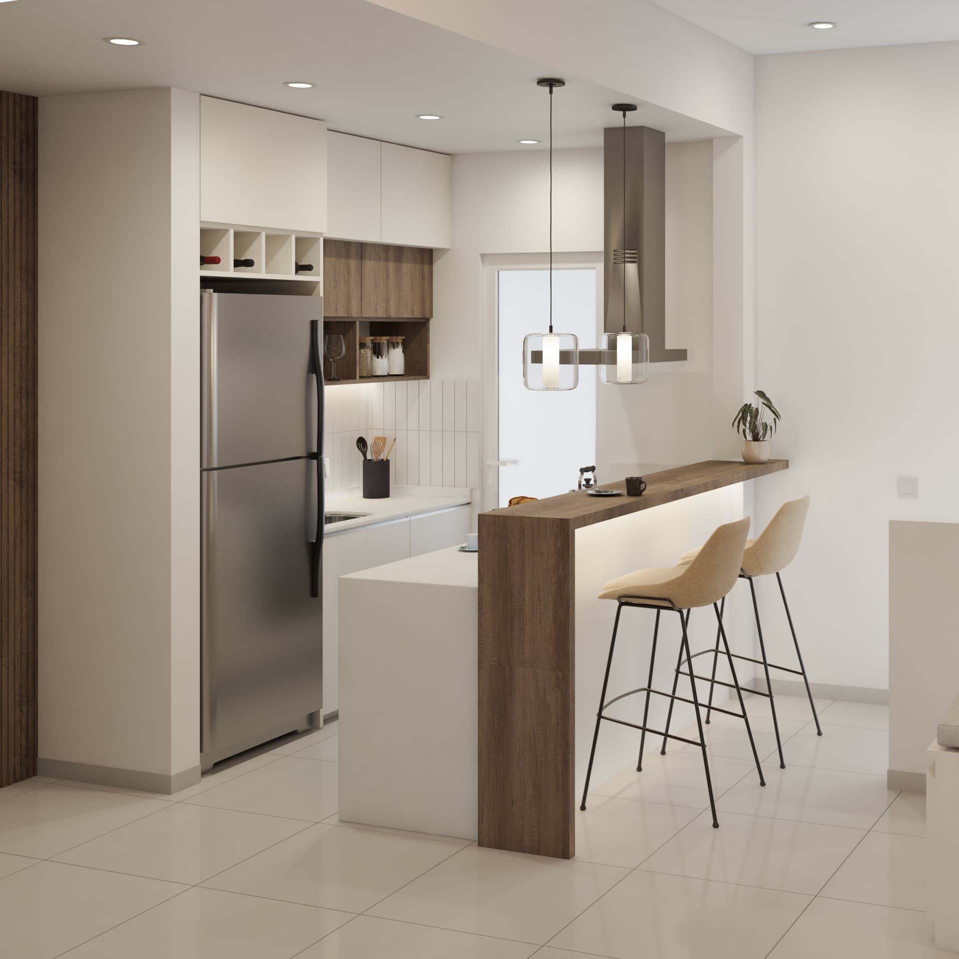 diseño interior completo de cocina desarrollado por rüf arquitectura