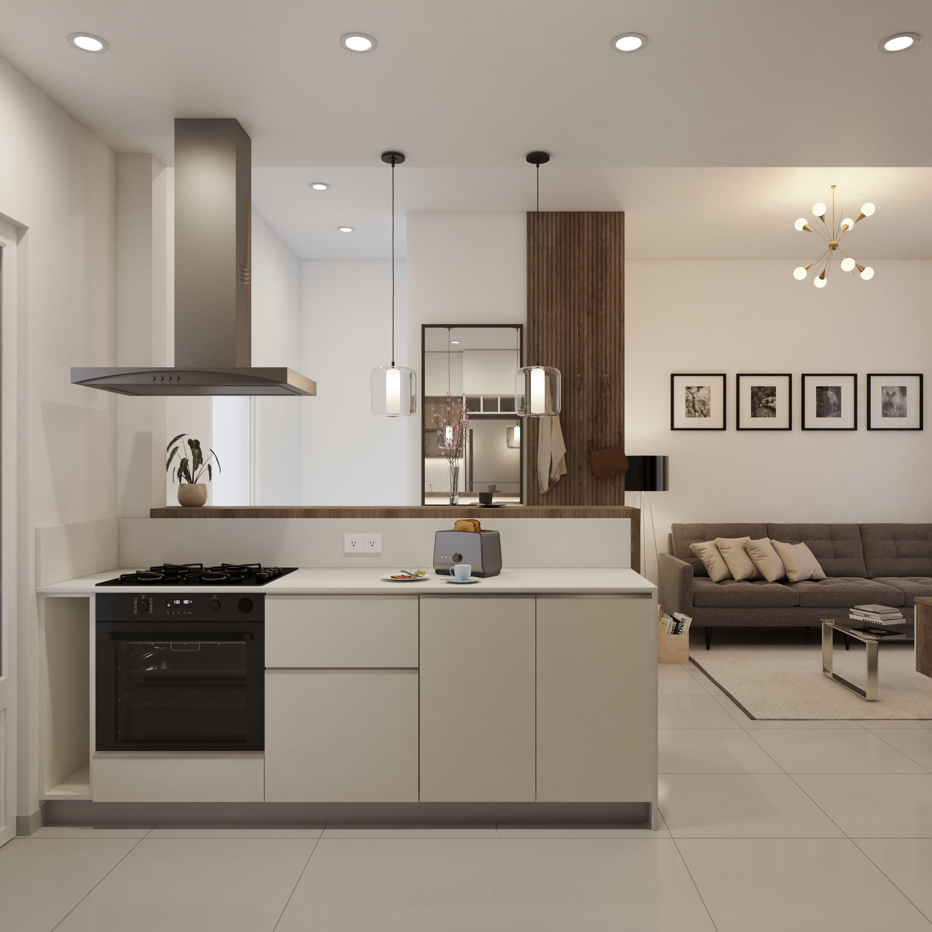 diseño interior completo de cocina desarrollado por rüf arquitectura